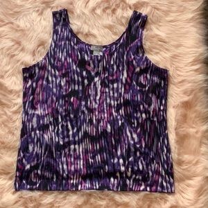 NWT Chico’s traveler stained glass floral tank